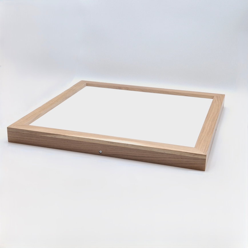 Brilagi - Luminária de teto LED para casa de banho WOODY FRAME LED/40W/230V 60x60 cm IP44 carvalho