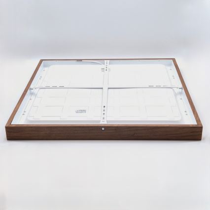 Brilagi - Candeeiro de teto LED para casa de banho WOODY FRAME LED/40W/230V 60x60 cm IP44, carvalho-cerejeira