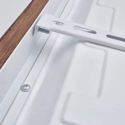 Brilagi - Candeeiro de teto LED para casa de banho WOODY FRAME LED/40W/230V 60x60 cm IP44, carvalho-cerejeira