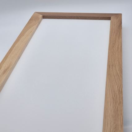 Brilagi - Luminária de teto LED para casa de banho WOODY FRAME LED/50W/230V 120x30 cm IP44 carvalho