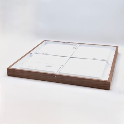 Brilagi - Plafon LED para banheiro WOODY FRAME LED/50W/230V 60x60 cm IP44 carvalho cerejeira