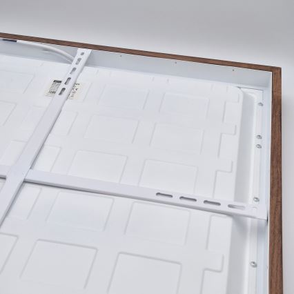 Brilagi - Plafon LED para banheiro WOODY FRAME LED/50W/230V 60x60 cm IP44 carvalho cerejeira