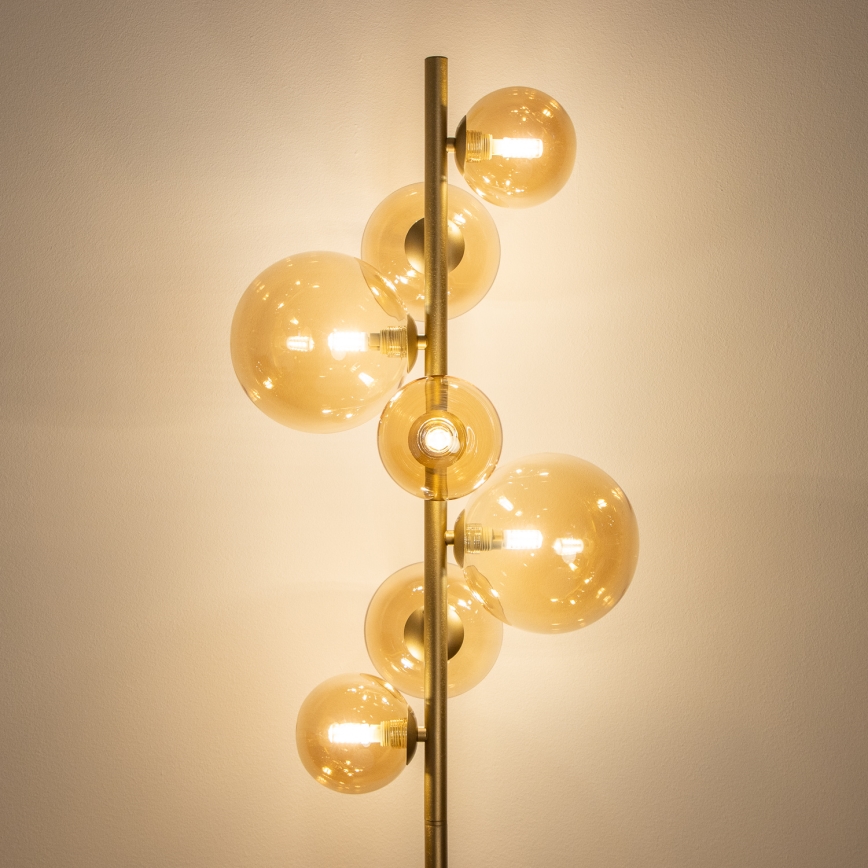 BRILAGI - Candeeiro de chão LED MILLA 7xG9/3W/230V dourado