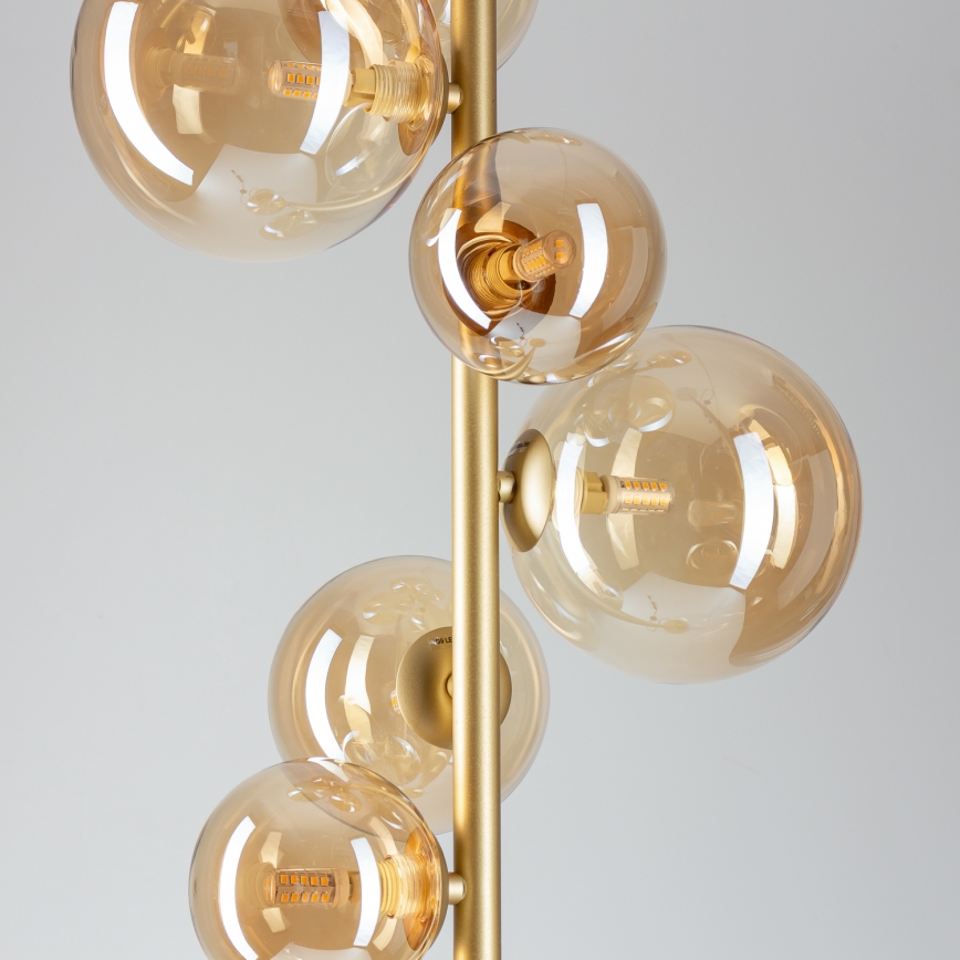 BRILAGI - Candeeiro de chão LED MILLA 7xG9/3W/230V dourado