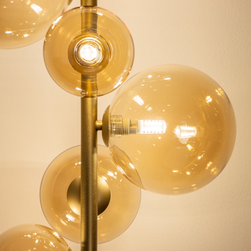 BRILAGI - Candeeiro de chão LED MILLA 7xG9/3W/230V dourado