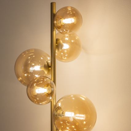 BRILAGI - Candeeiro de chão LED MILLA 7xG9/3W/230V dourado