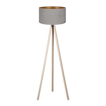 Brilagi - Candeeiro de chão VELVET 1xE27/60W/230V bege/cinzento