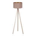 Brilagi - Candeeiro de chão VELVET 1xE27/60W/230V bege