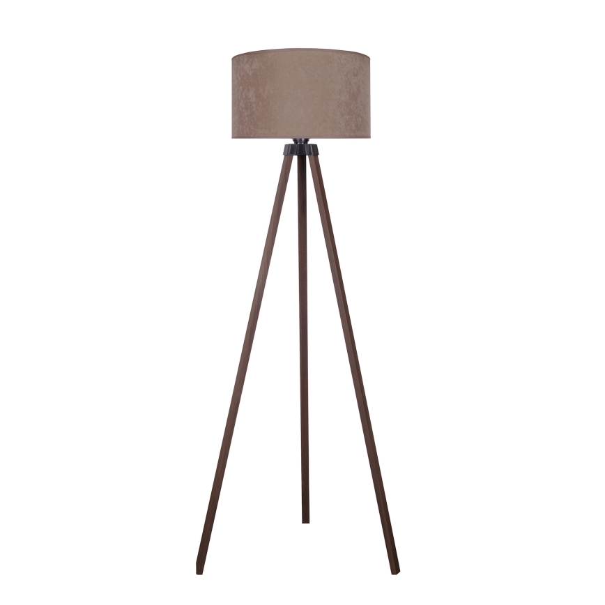 Brilagi - Candeeiro de chão VELVET 1xE27/60W/230V castanho/bege