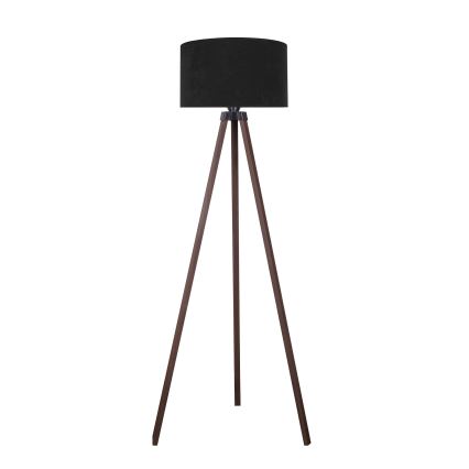 Brilagi - Candeeiro de chão VELVET 1xE27/60W/230V castanho/preto