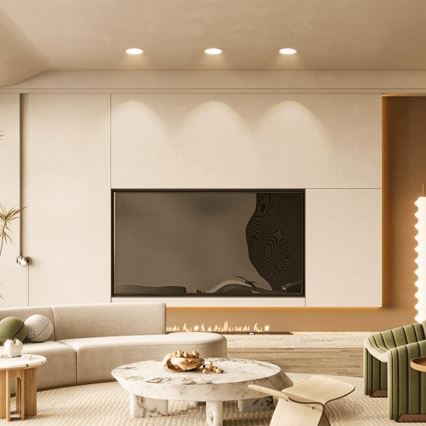 Brilagi - Candeeiro de embutir para casa de banho LED/12W/230V 3000K branco IP65