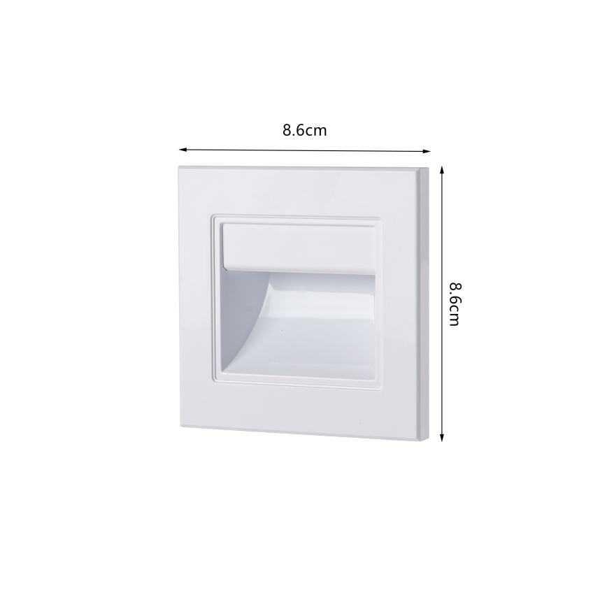 Brilagi - Candeeiro de escada LED STEP LIGHT LED/1,5W/230V IP44 branco