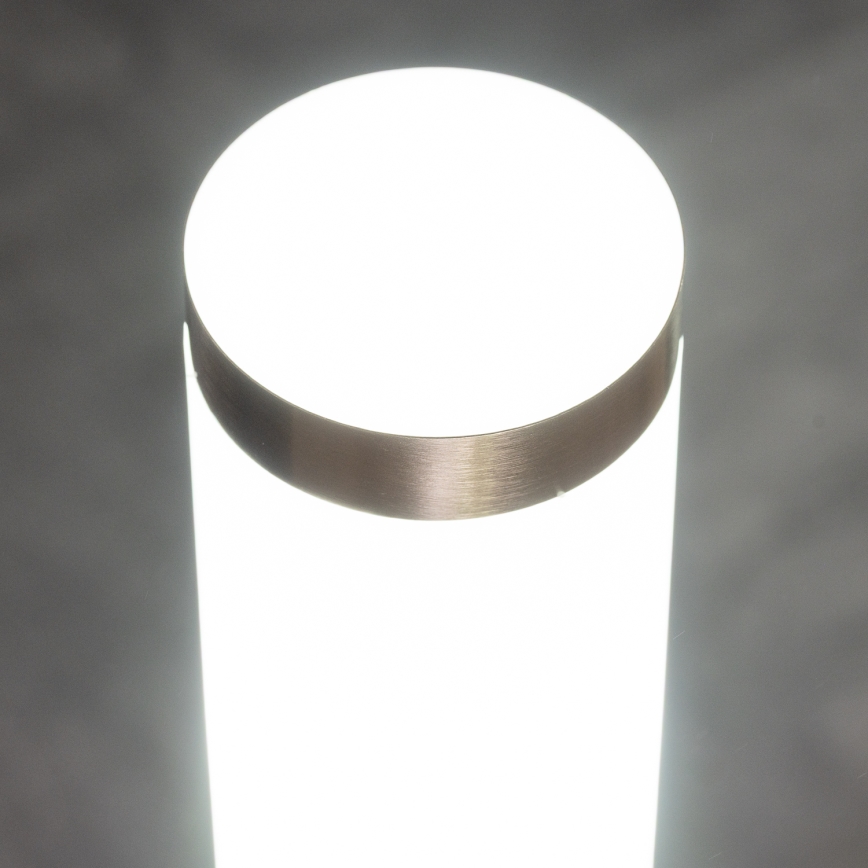 BRILAGI - Luminária de exterior com tomada ELIA 1xE27/20W/230V IP44 50 cm cromado mate