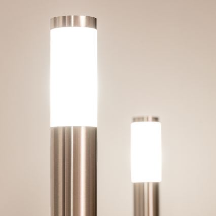 BRILAGI - Luminária LED de exterior ELIA 1xE27/7W/230V 4000K IP44 50 cm cromado mate