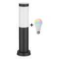 Brilagi - Candeeiro de exterior LED RGBW dimerizável 1xE27/9W/230V 2700-6500K IP44 40 cm preto