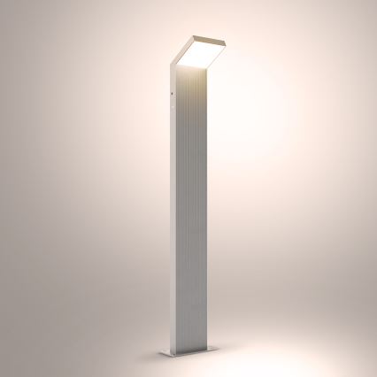 Brilagi - Candeeiro de exterior LED RIANO LED/8W/230V prateado IP65 80 cm