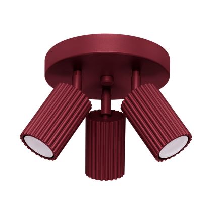 Brilagi - Candeeiro de foco LED CRESTO 3xGU10/10W/230V bordô