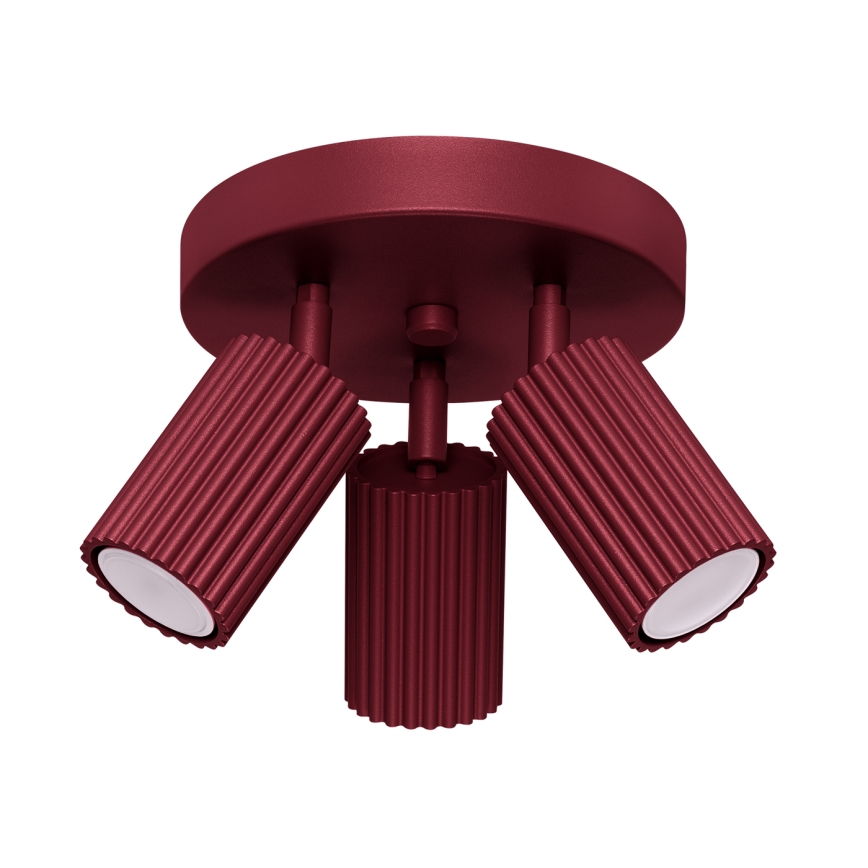 Brilagi - Candeeiro de foco LED CRESTO 3xGU10/10W/230V bordô