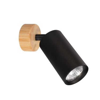 Brilagi - Candeeiro de foco SELE 1xGU10/30W/230V preto/acabamento carvalho