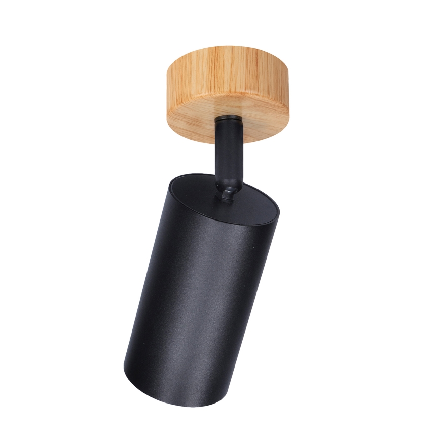 Brilagi - Candeeiro de foco SELE 1xGU10/30W/230V preto/acabamento carvalho