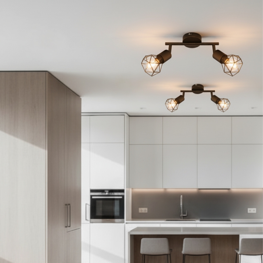 Brilagi - Candeeiro de focos CAGE 2xE14/40W/230V