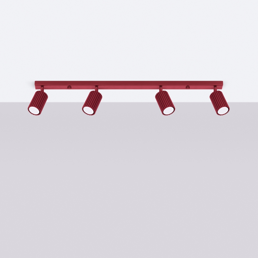 Brilagi - Candeeiro de focos CRESTO 4xGU10/10W/230V bordô