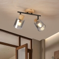 BRILAGI - Candeeiro de focos HYGGE 2xE14/15W/230V madeira/fumado