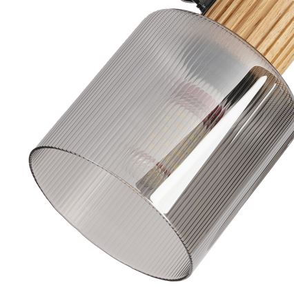 Brilagi - Candeeiro de focos HYGGE 2xE14/15W/230V madeira/fumado