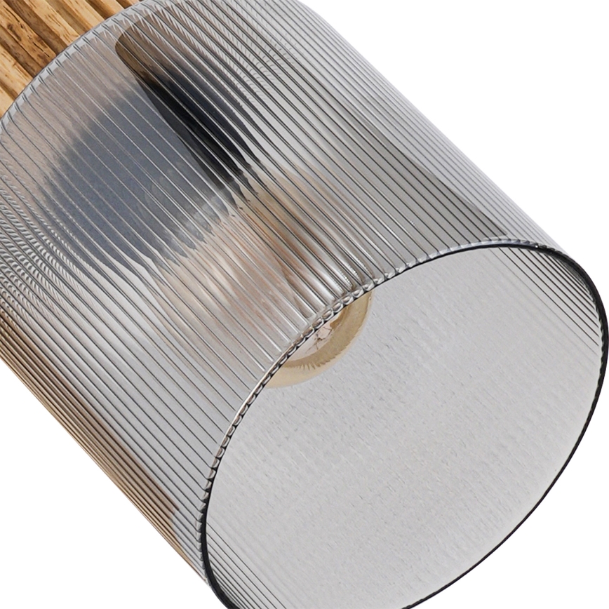 Brilagi - Candeeiro de focos HYGGE 2xE14/15W/230V madeira/fumê