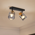 BRILAGI - Candeeiro de focos HYGGE 2xE14/15W/230V preto/fumê