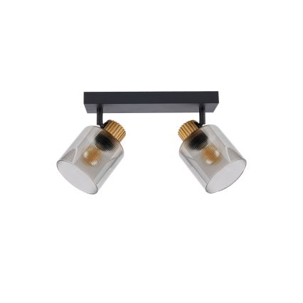 Brilagi - Candeeiro de focos HYGGE 2xE14/15W/230V preto/fumê