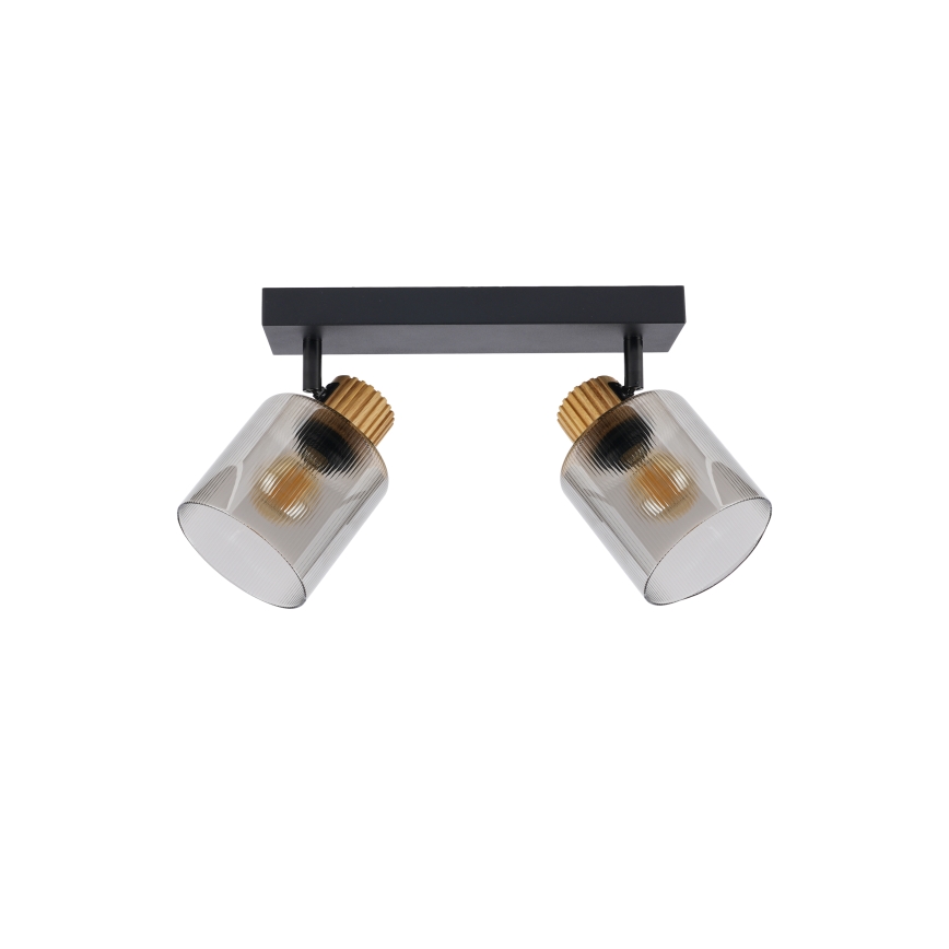 Brilagi - Candeeiro de focos HYGGE 2xE14/15W/230V preto/fumê