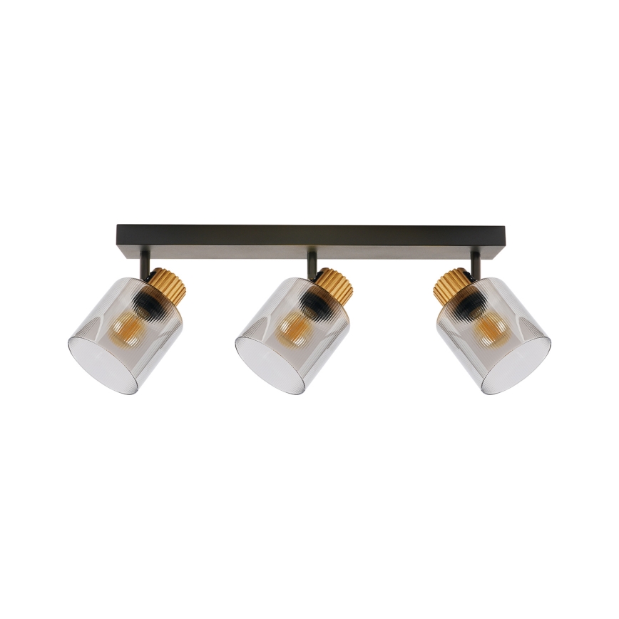 Brilagi - Candeeiro de focos HYGGE 3xE14/15W/230V preto/fumado