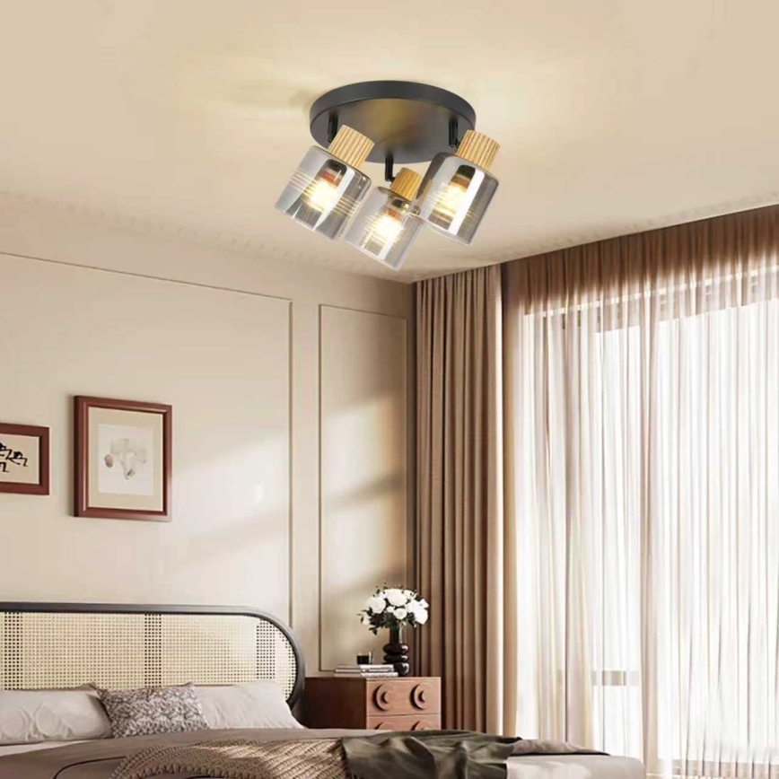 Brilagi - Candeeiro de focos HYGGE 3xE14/15W/230V preto/fumê