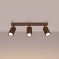 Brilagi - Candeeiro de focos LED CRESTO 3xGU10/10W/230V castanho