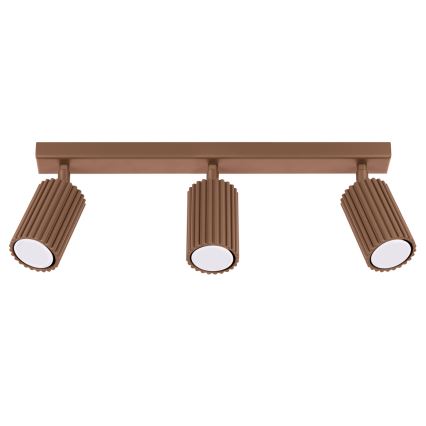 Brilagi - Candeeiro de focos LED CRESTO 3xGU10/10W/230V castanho