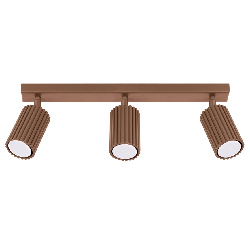 Brilagi - Candeeiro de focos LED CRESTO 3xGU10/10W/230V castanho