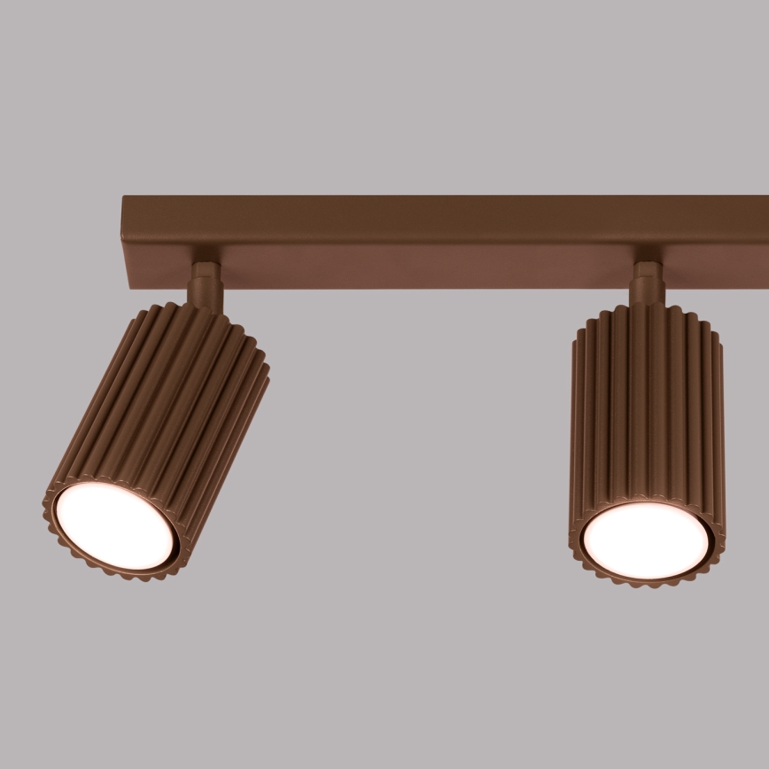 Brilagi - Candeeiro de focos LED CRESTO 3xGU10/10W/230V castanho