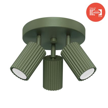 Brilagi - Candeeiro de focos LED CRESTO 3xGU10/10W/230V verde