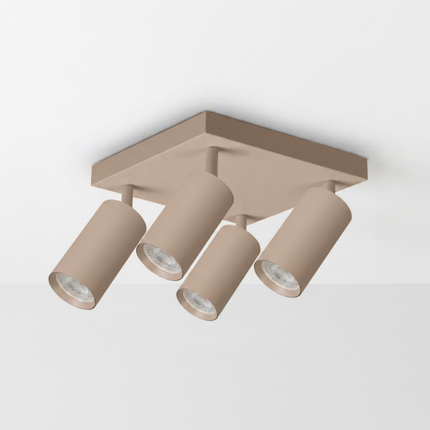 Brilagi - Spot LED RGBW dimerizável SELE SQUARE 4xGU10/6,5W/230V 2700-6500K bege