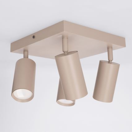 Brilagi - Spot LED RGBW dimerizável SELE SQUARE 4xGU10/6,5W/230V 2700-6500K bege