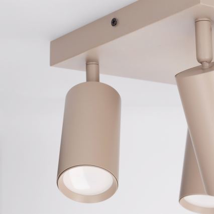 Brilagi - Spot LED RGBW dimerizável SELE SQUARE 4xGU10/6,5W/230V 2700-6500K bege