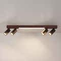 BRILAGI - Candeeiro de focos LED SELE 4xGU10/30W/230V + LED/20W preto/decoração cerejeira