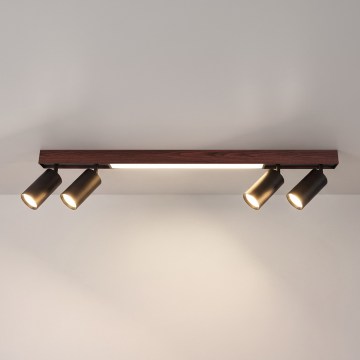 BRILAGI - Candeeiro de focos LED SELE 4xGU10/30W/230V + LED/20W preto/decoração cerejeira