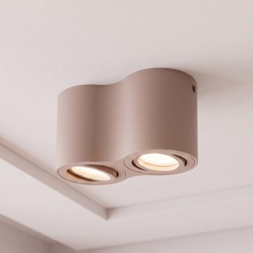 BRILAGI - Candeeiro de focos MIA DOUBLE 2xGU10/30W/230V bege