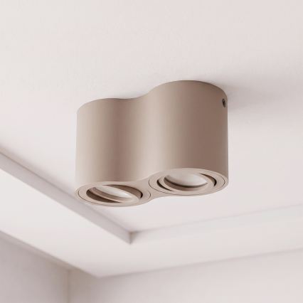 BRILAGI - Candeeiro de focos MIA DOUBLE 2xGU10/30W/230V bege