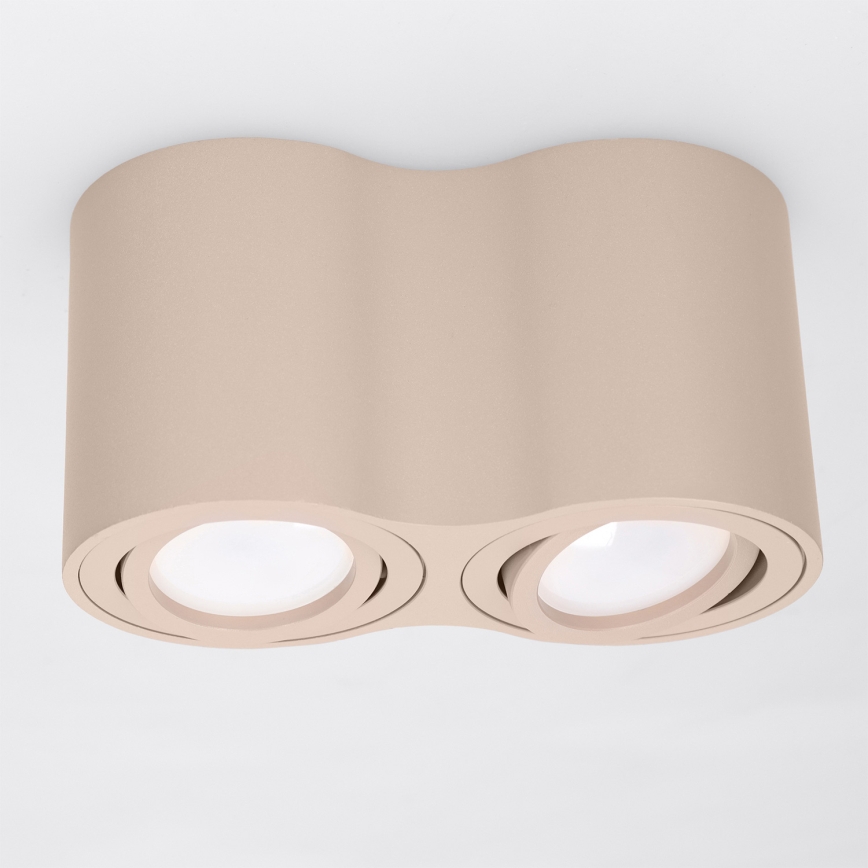 BRILAGI - Candeeiro de focos MIA DOUBLE 2xGU10/30W/230V bege