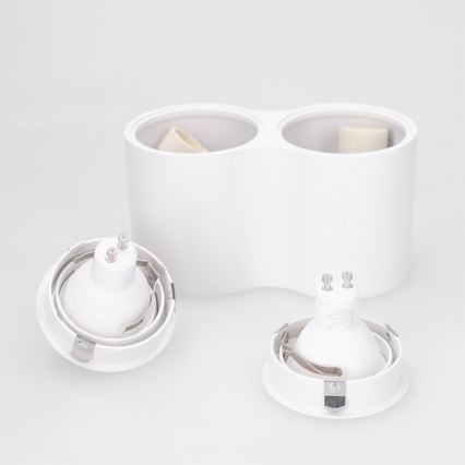 BRILAGI - Candeeiro de focos MIA DOUBLE 2xGU10/30W/230V branco