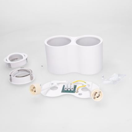 BRILAGI - Candeeiro de focos MIA DOUBLE 2xGU10/30W/230V branco