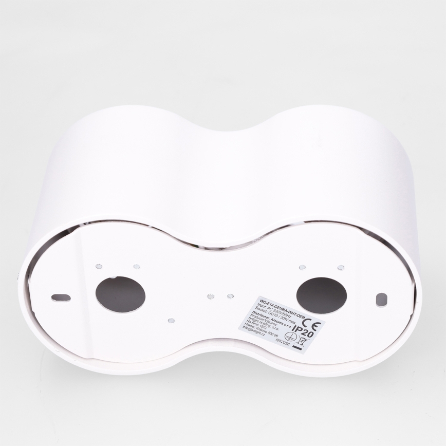 BRILAGI - Candeeiro de focos MIA DOUBLE 2xGU10/30W/230V branco
